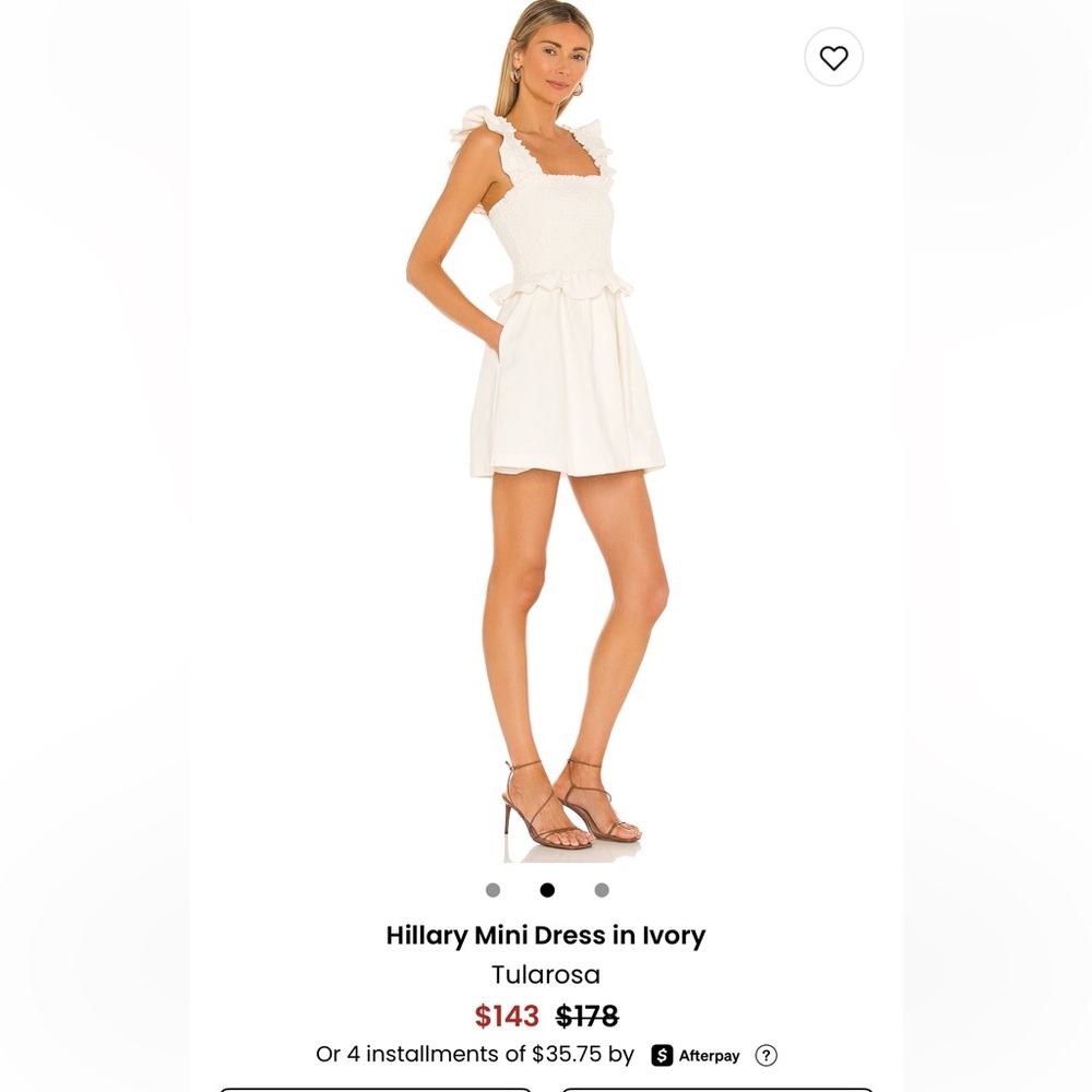 Tularosa Hilary Mini dress from REVOLVE sz XS $178
